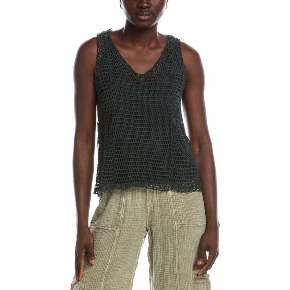 Xcvi Womens  Grazie Tank Top, Green